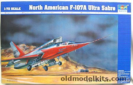 Trumpeter 1/72 North American F-107A Ultra Sabre, 01605 plastic model kit